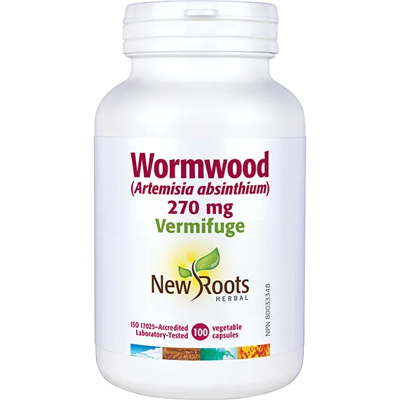 New Roots Wormwood Artemisia Absinthium 270mg, 100 capsules