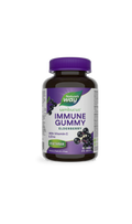 Nature's Way Sambucus Immune Gummy Elderberry supplement bottle with purple cap.