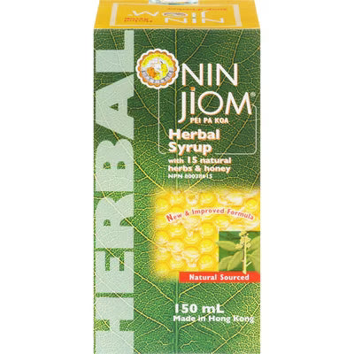 Nin Jiom Pei Pa Koa Herbal Formula Herbal Cought and Throat Syrup, 150ml