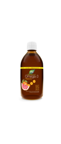 Bottle of Nature's Way NutraSea Omega-3 with Vitamin D3 on a white background