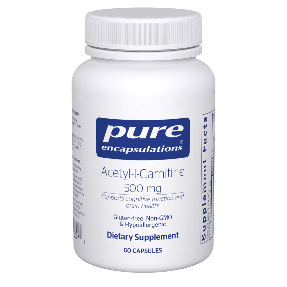 Pure Encapsulations Acetyl-l-Carnitine, 500mg