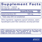 Pure Encapsulations Acetyl-l-Carnitine, 500mg