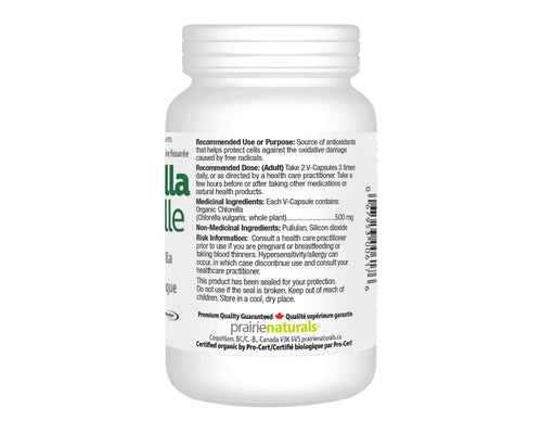 Prairie Naturals Organic Chlorella Capsules
