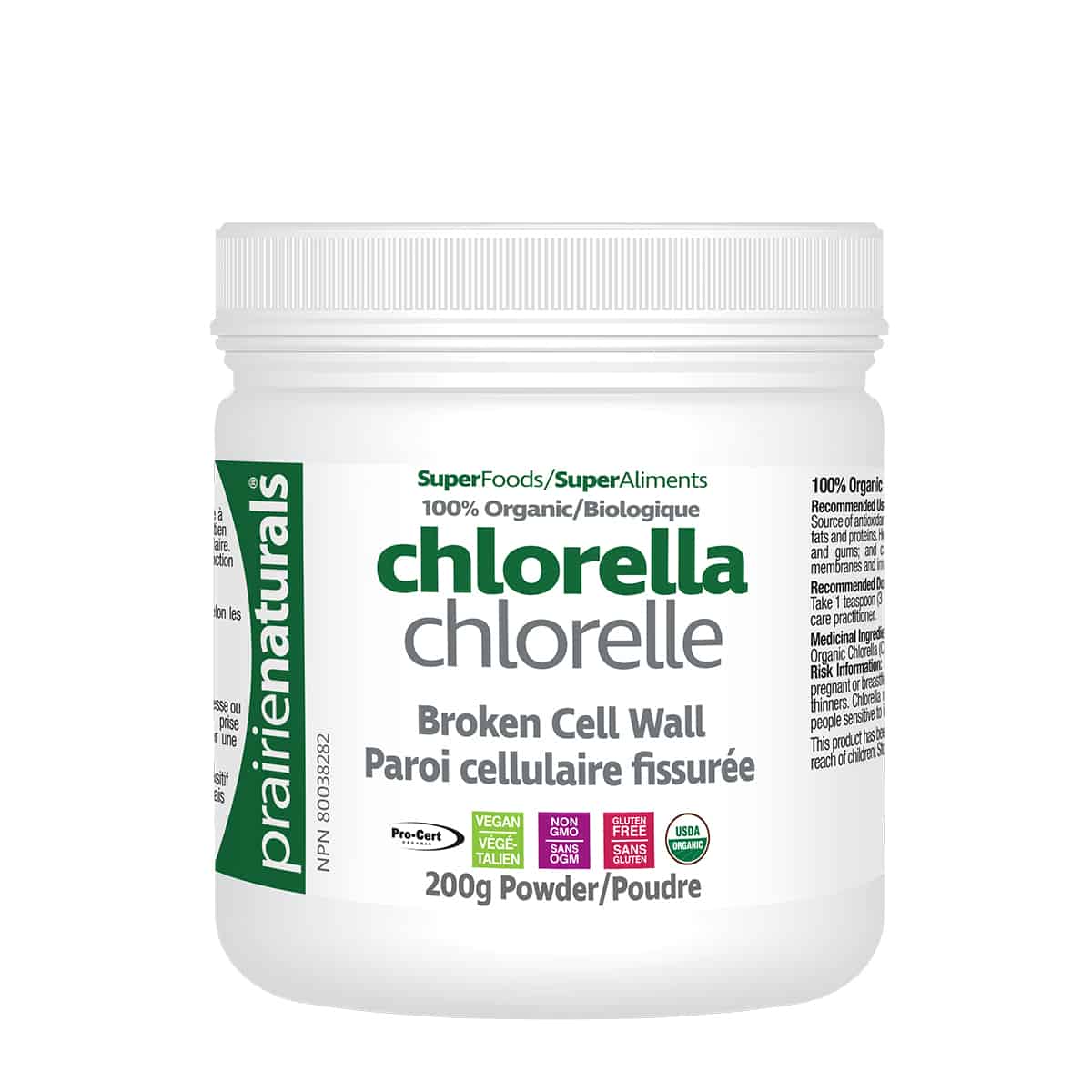 Prairie Naturals Organic Chlorella Powder