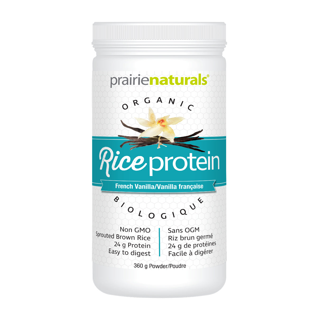 Prairie Naturals Organic Rice Protein Powder, 360g, Various Flavours