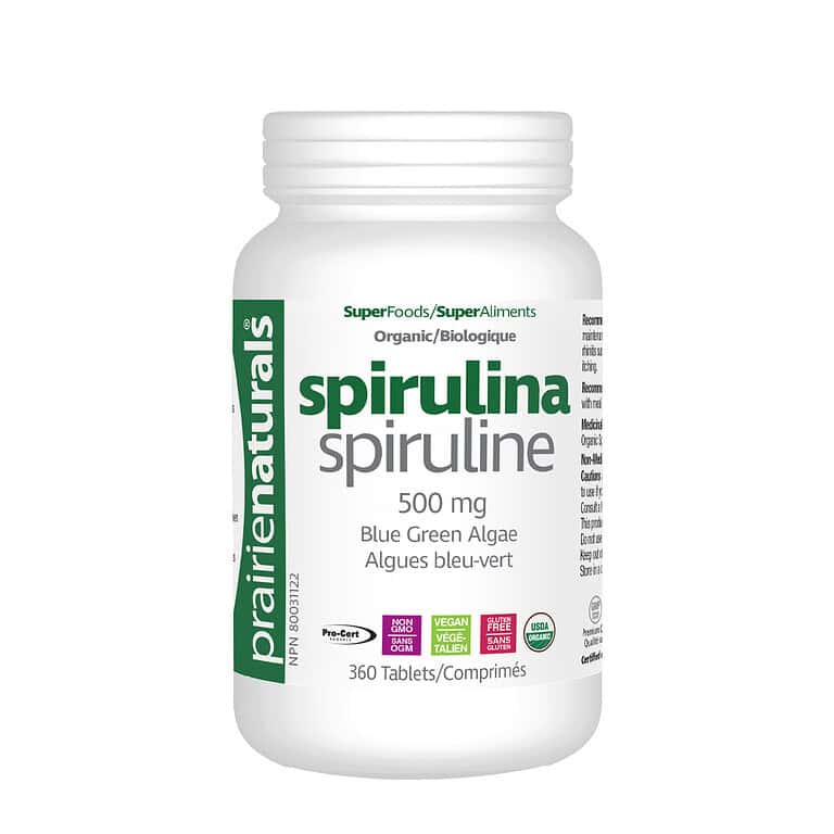 Prairie Naturals Organic Spirulina Capsules