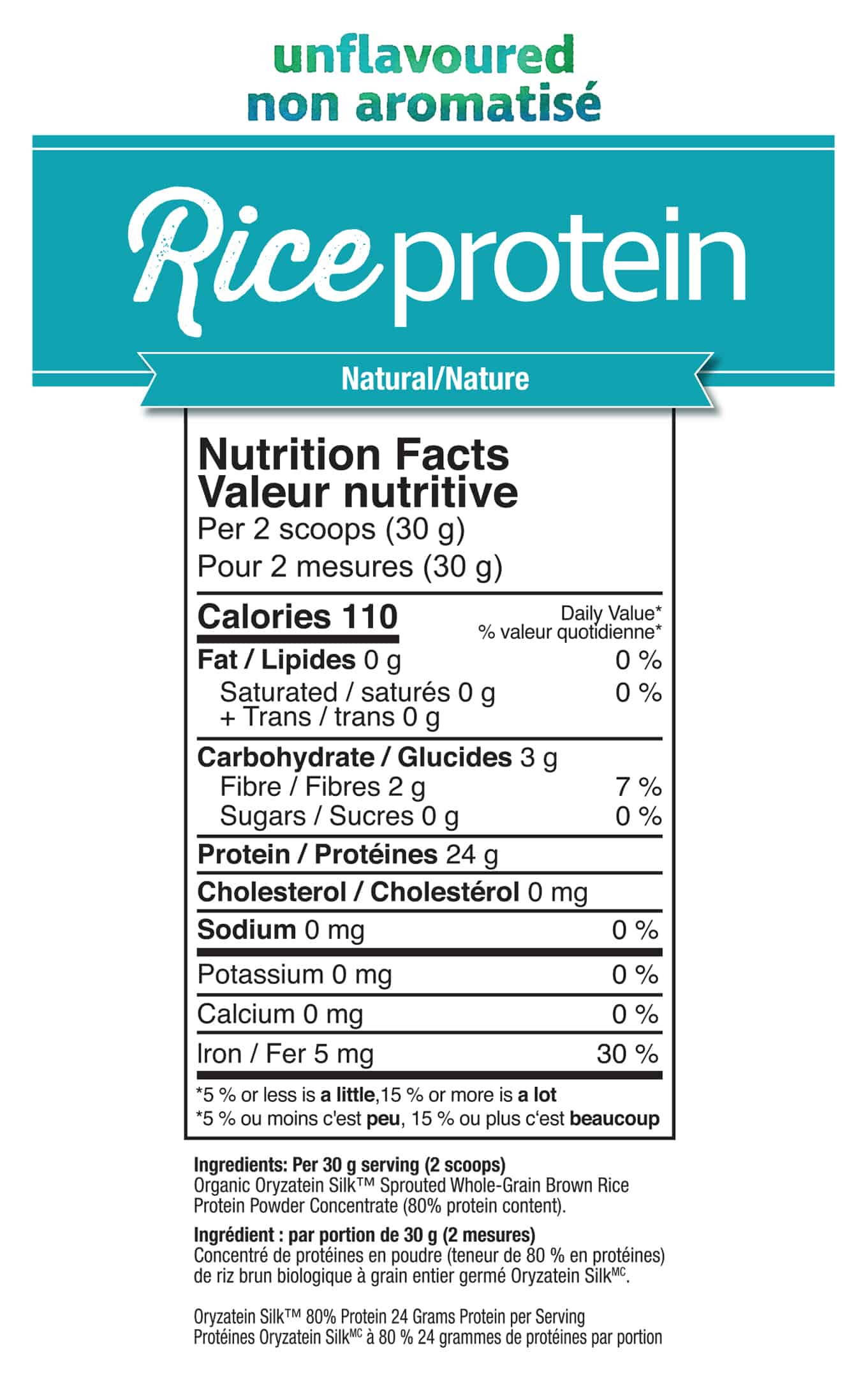 Prairie Naturals Organic Rice Protein Powder, 360g, Various Flavours