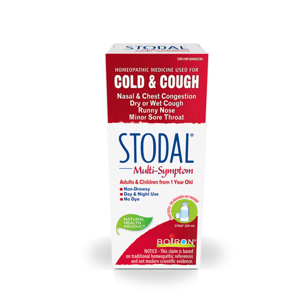 Boiron Stodal Multi-Symptom Cough & Cold Syrup, 200ml