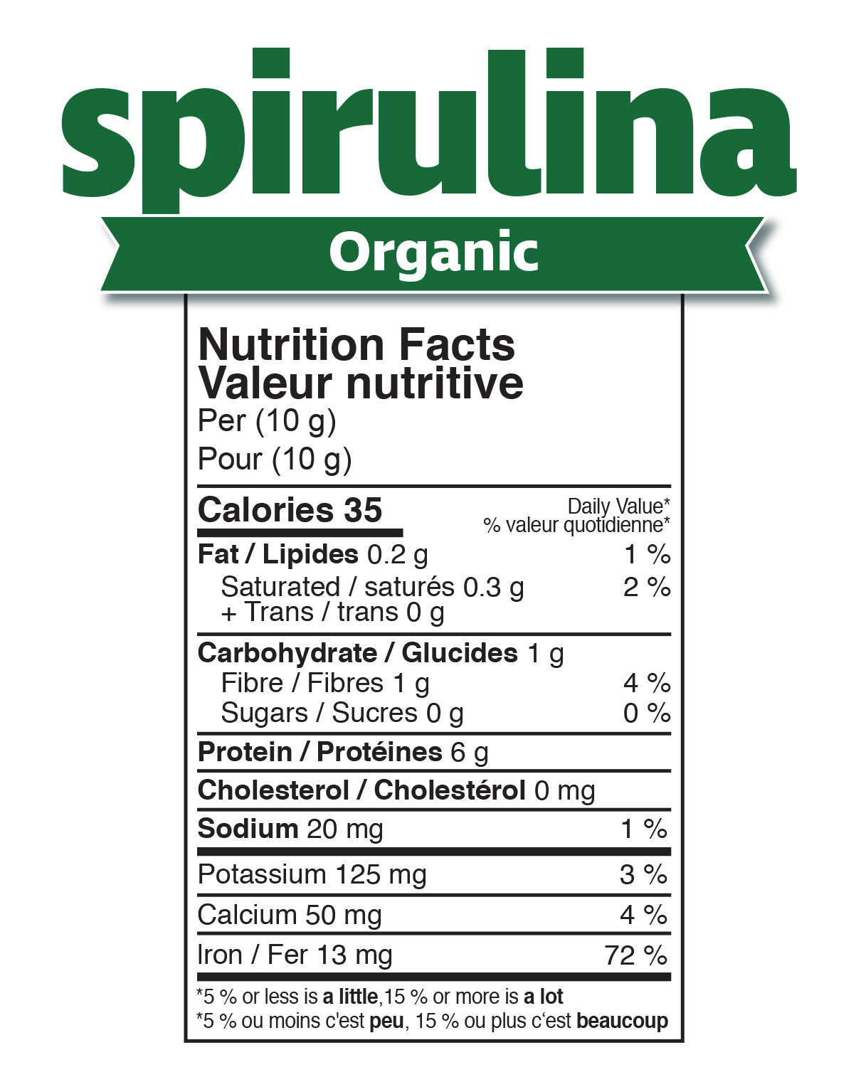Prairie Naturals Organic Spirulina Capsules