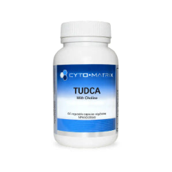 Cyto Matrix TUDCA with Choline supplement bottle on a white background