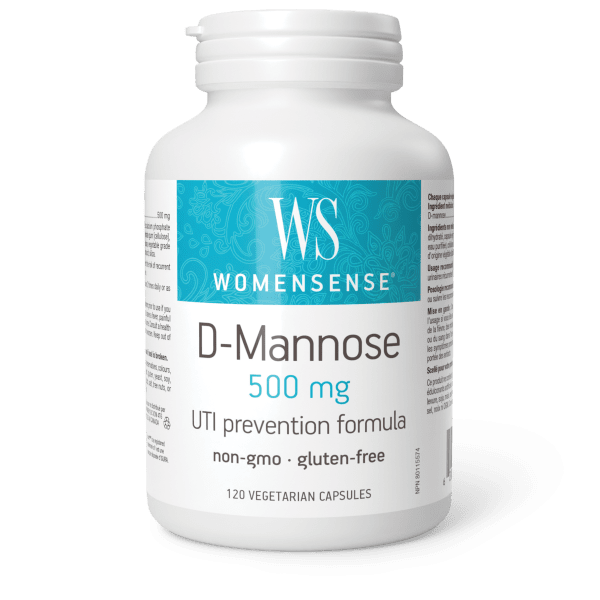 Womensense D-Mannose 500mg, 120 capsules