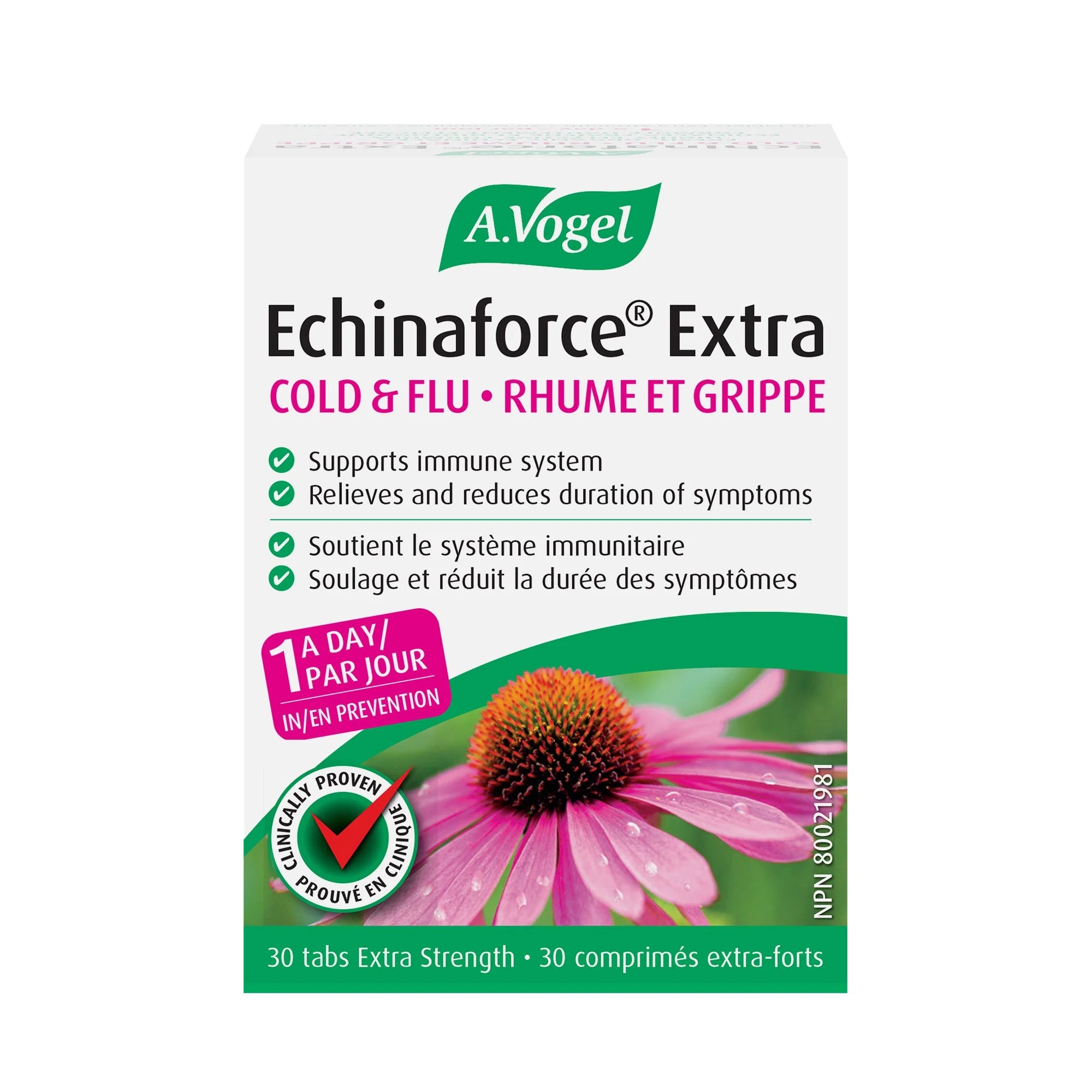 A.Vogel Echinaforce Extra Cold & Flu, 30 tabs extra strength