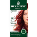 Herbatint FF2 Crimson Red hair color gel packaging with a woman's face on a white background
