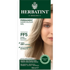 Herbatint hair color gel packaging with a model displaying blonde hair.