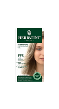 Herbatint hair color gel packaging with a model wearing sand blonde hair.