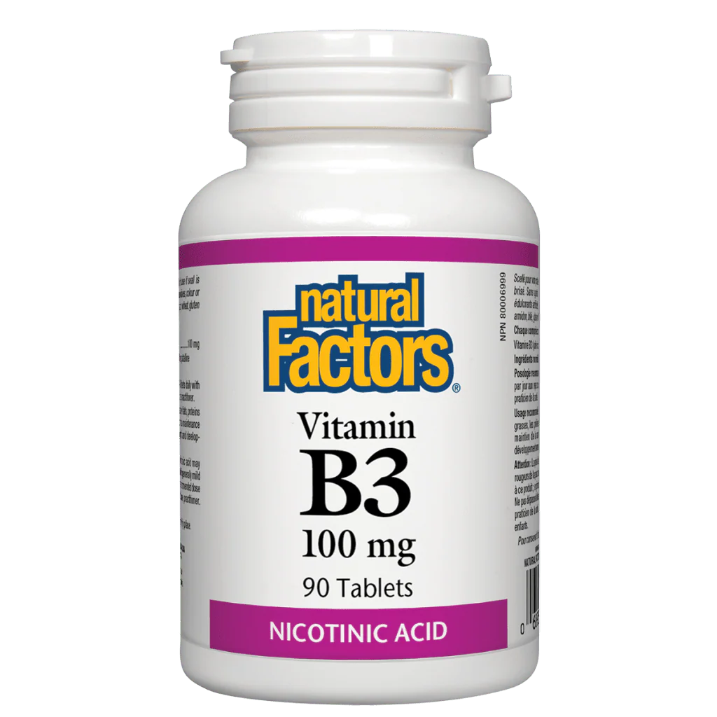 Natural Factors Vitamin B3 100mg, 90 tablets