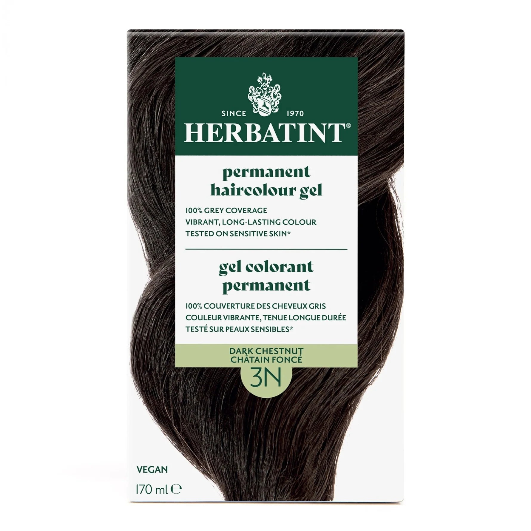 Herbatint Permanent Hair Colour Gel 3N Dark Chesnut