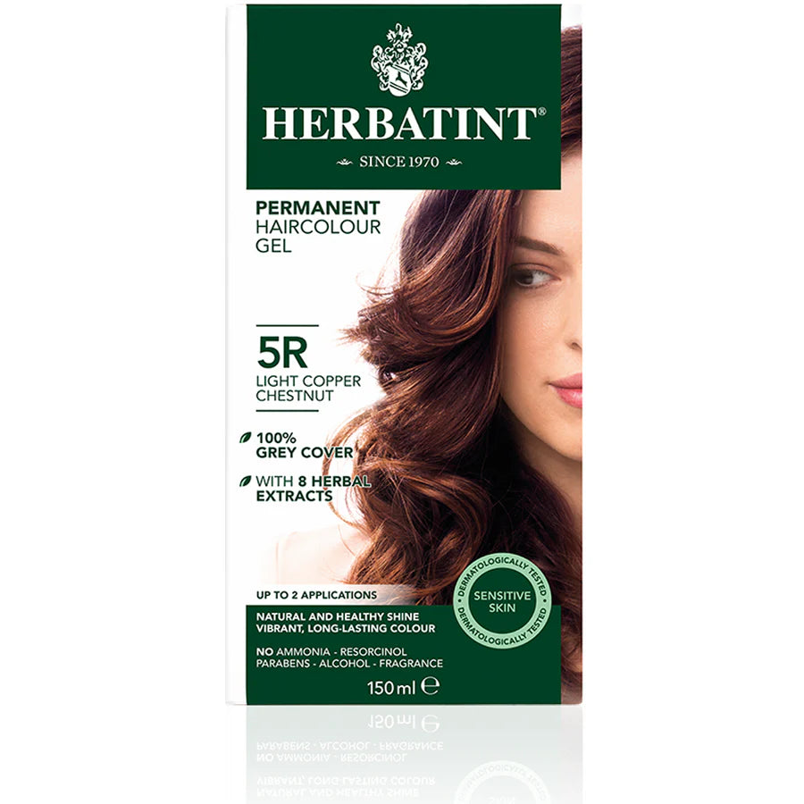 Herbatint Permanent Hair Colour Gel 5R Light Copper Chestnut