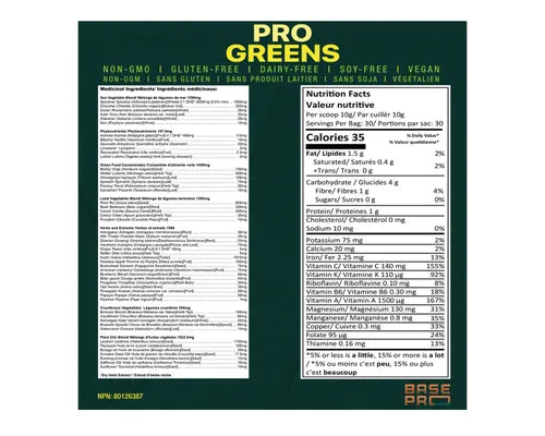 Base Pro Nutrution Pro Greens, Pineapple