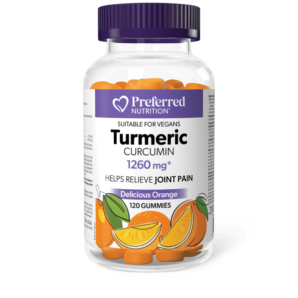 Preferred Nutrition Tumeric, Orange Flavour, 120 gummies