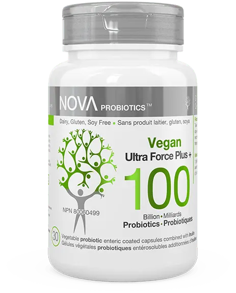 Nova Probiotics Vegan Ultra Force Plus + 100 Billion, 30 capsules